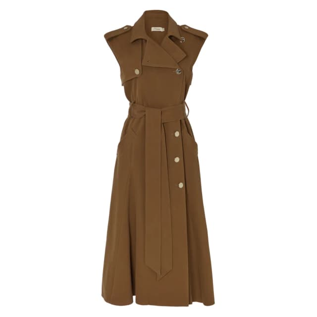 JAVIER SLEEVELESS TRENCH COAT