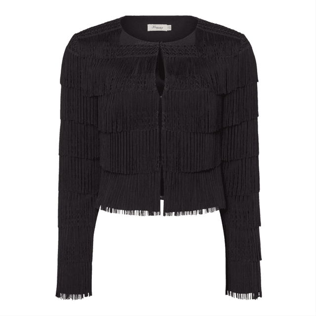 FRINGE CROPPPED JACKET