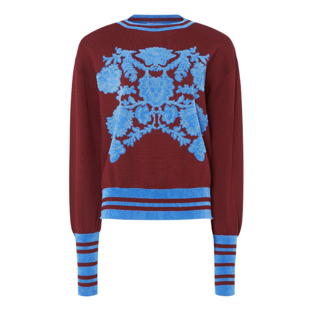 FLORAL KNIT JUMPER