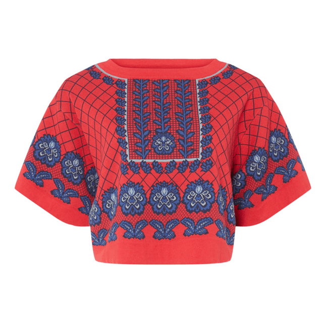 FRANCIS GRID KNIT TOP