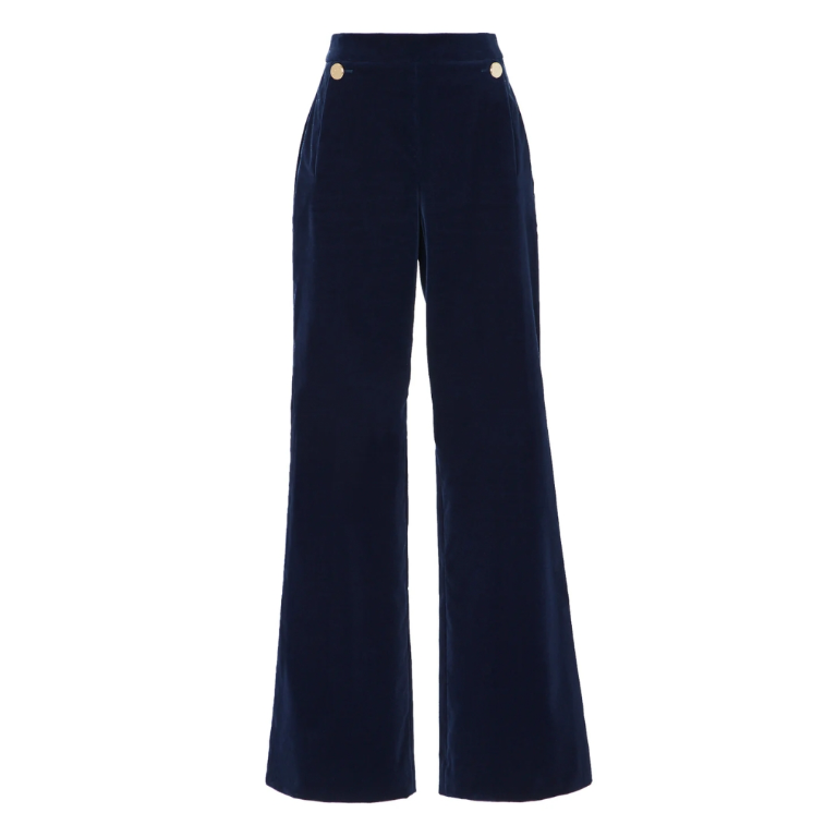 CLOVE VELVET WAISTED TROUSER